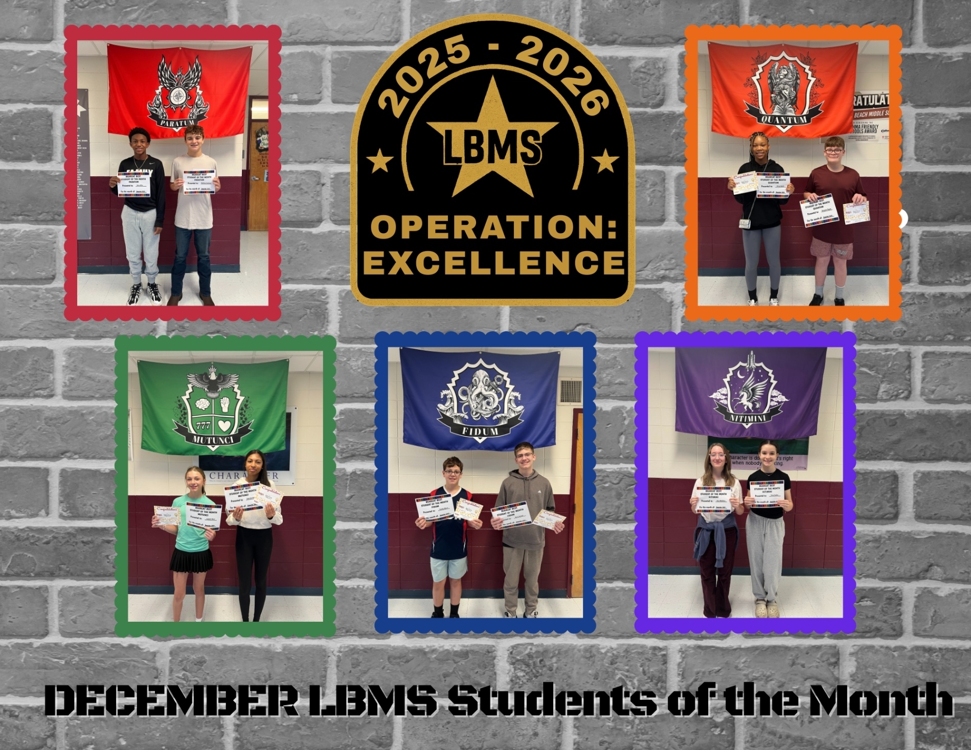 students of the month